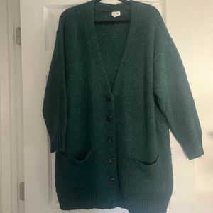 Dark green cardigan